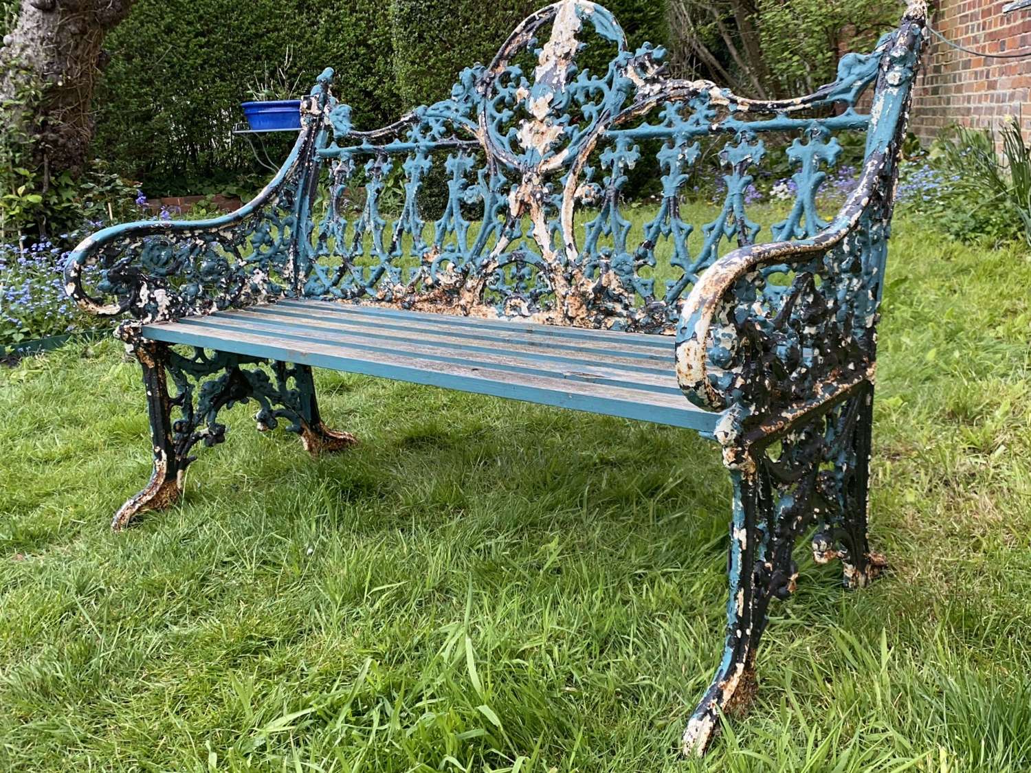 Coalbrookdale cast iron garden bench