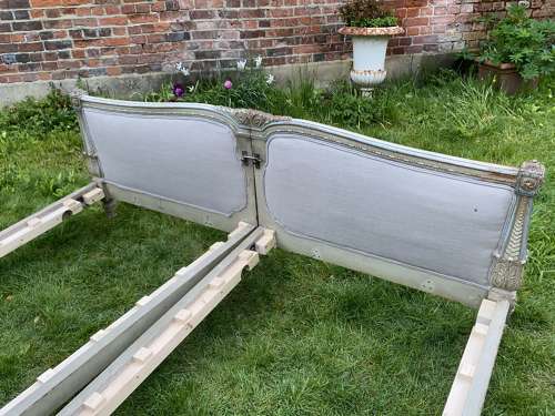 Emperor size painted bed
