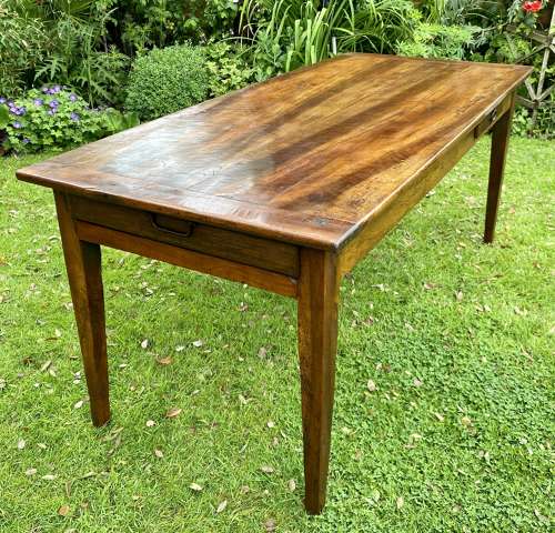 French country table in walnut