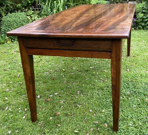 French country table in walnut