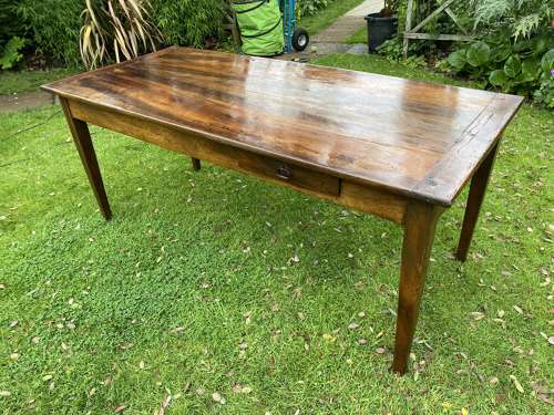French country table in walnut