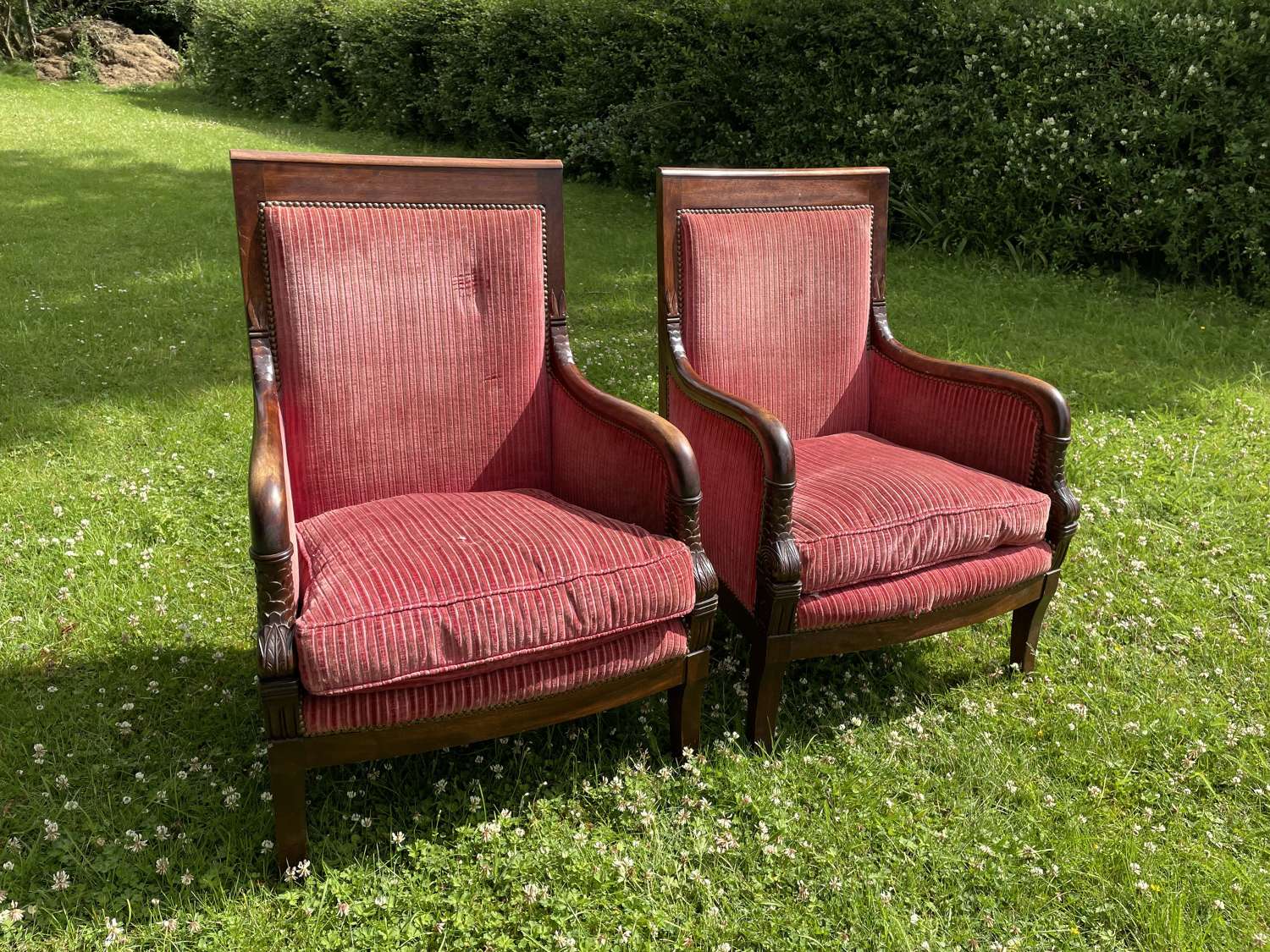 A Pair Of French Empire Style Chairs