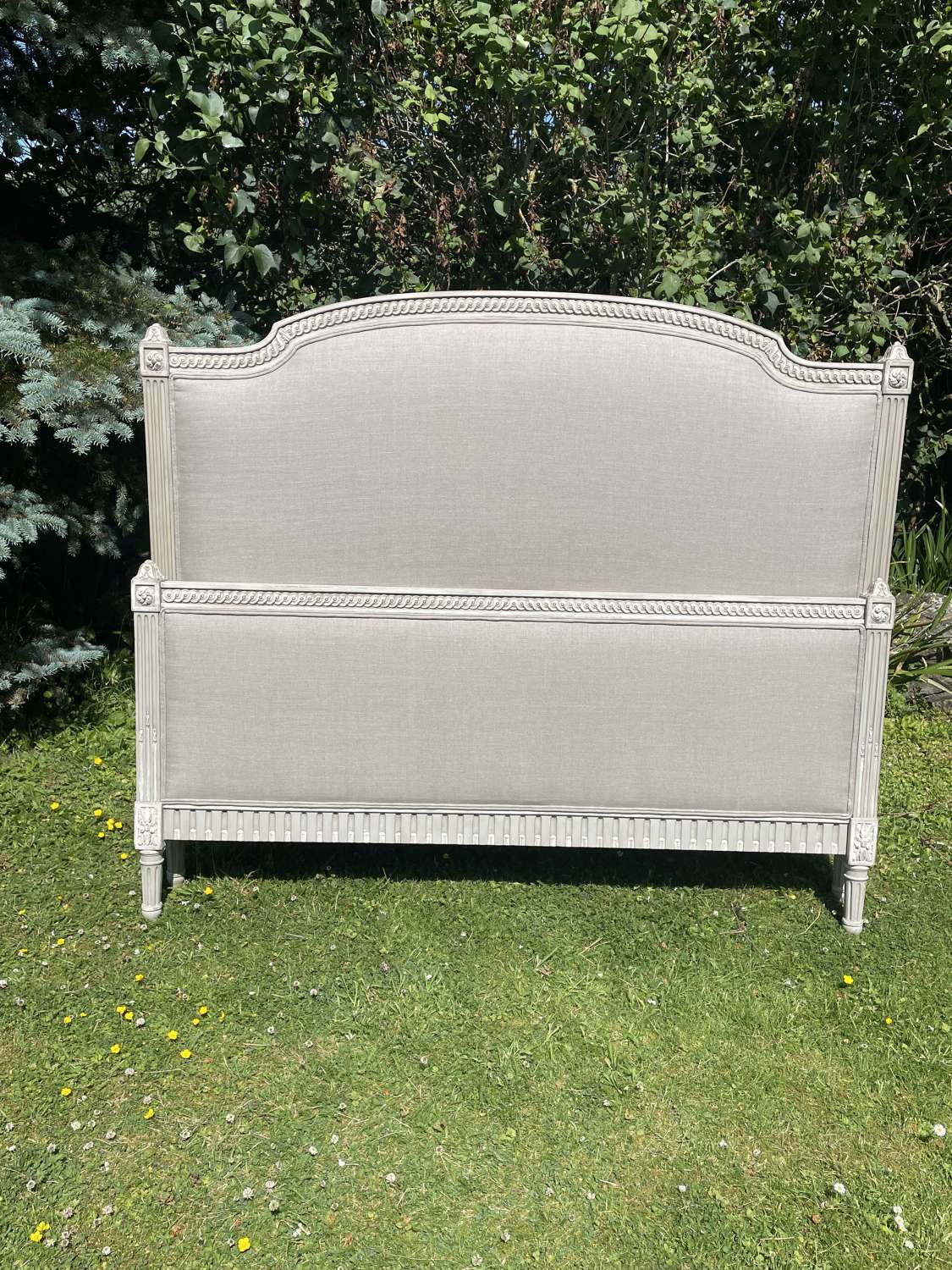 Pretty Painted French Kingsize Bed