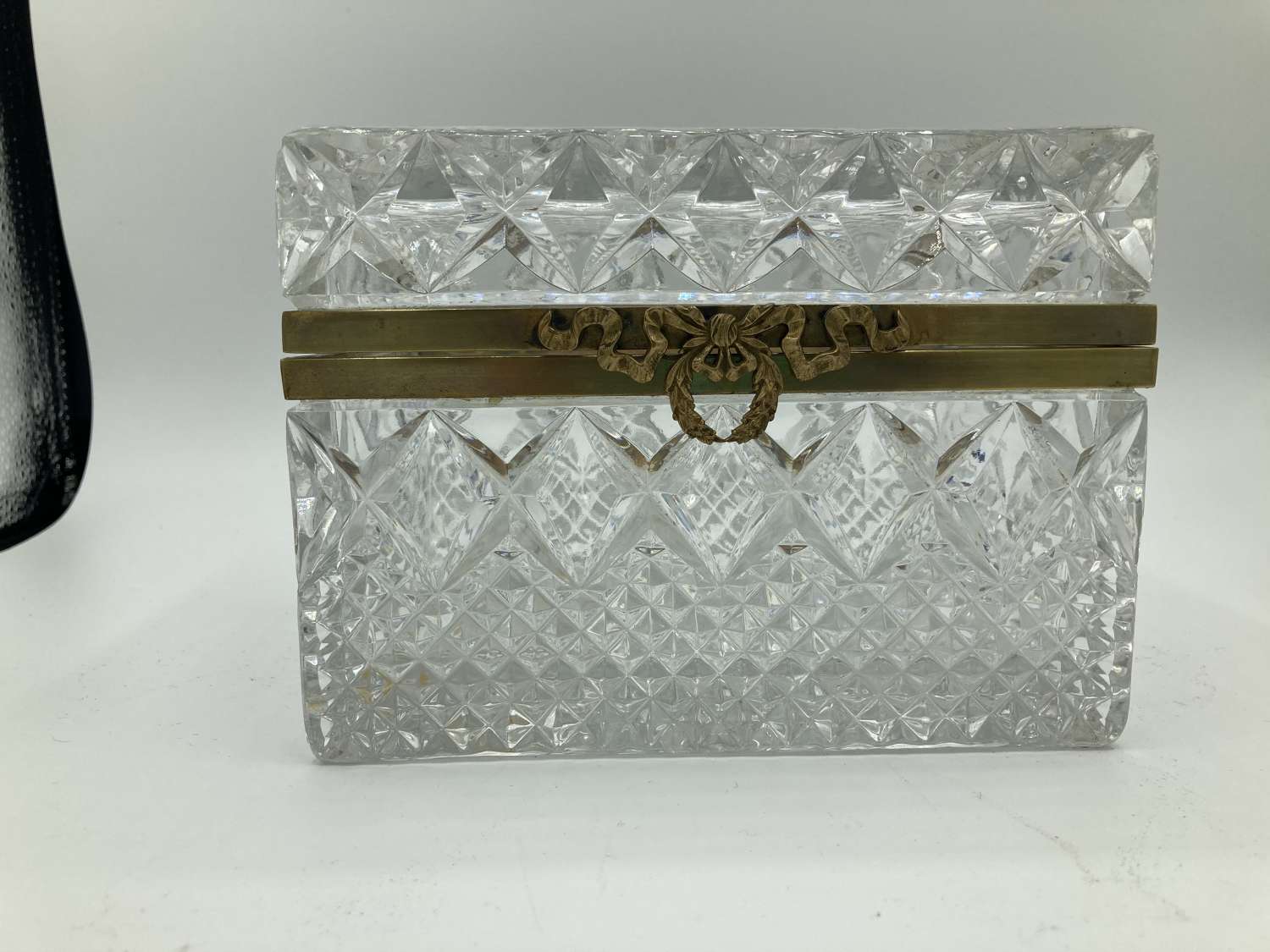 A Cut Glass French Trinket Box