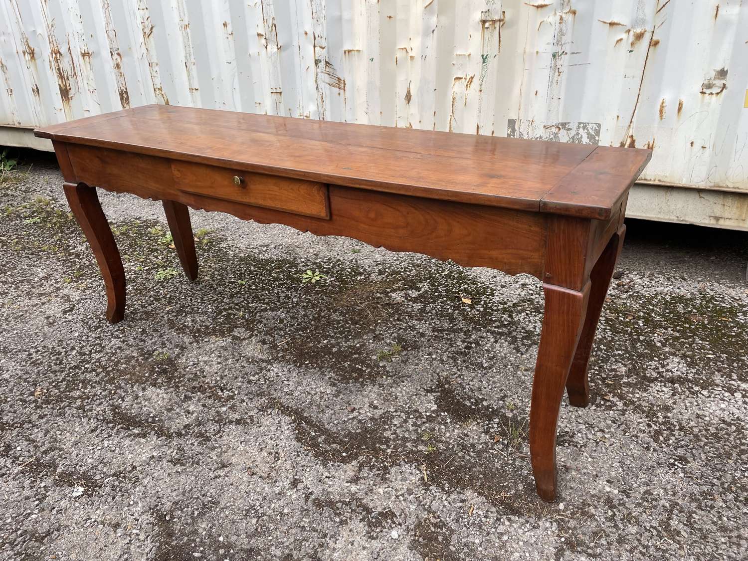 French Cherry Wood Serving Table