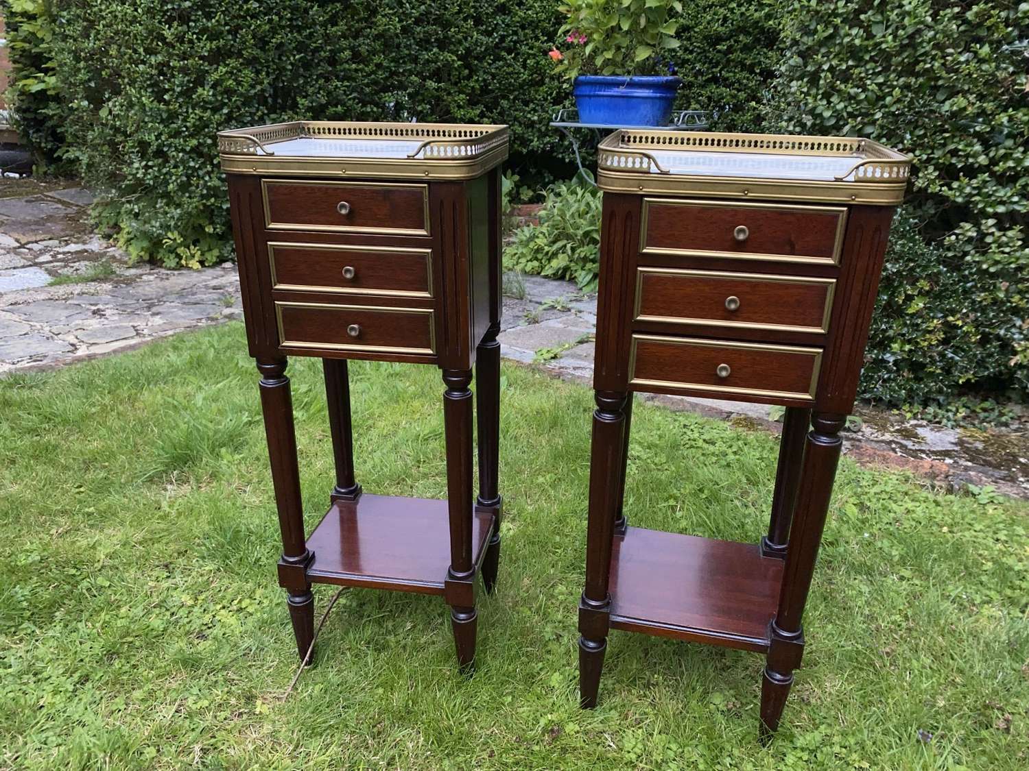 Pair of small bedside tables