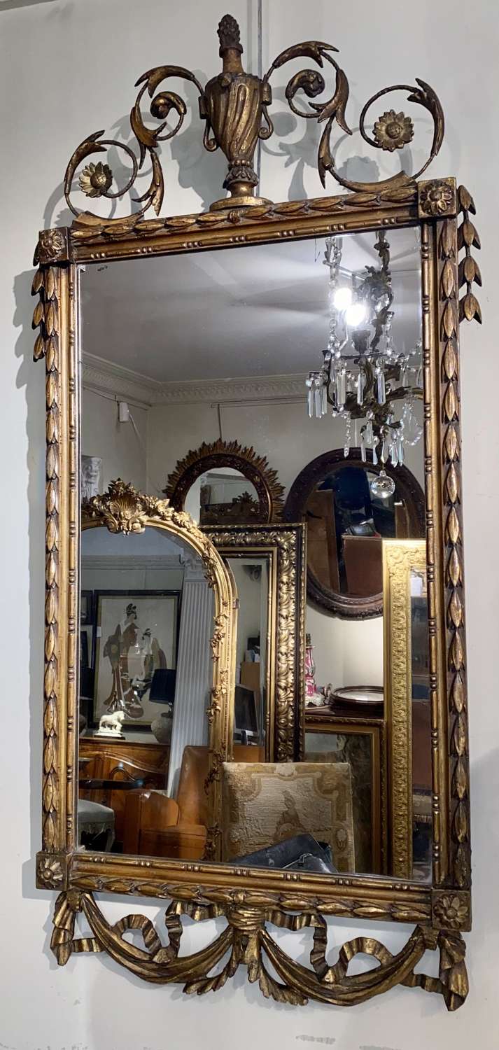 Early French crested mirror