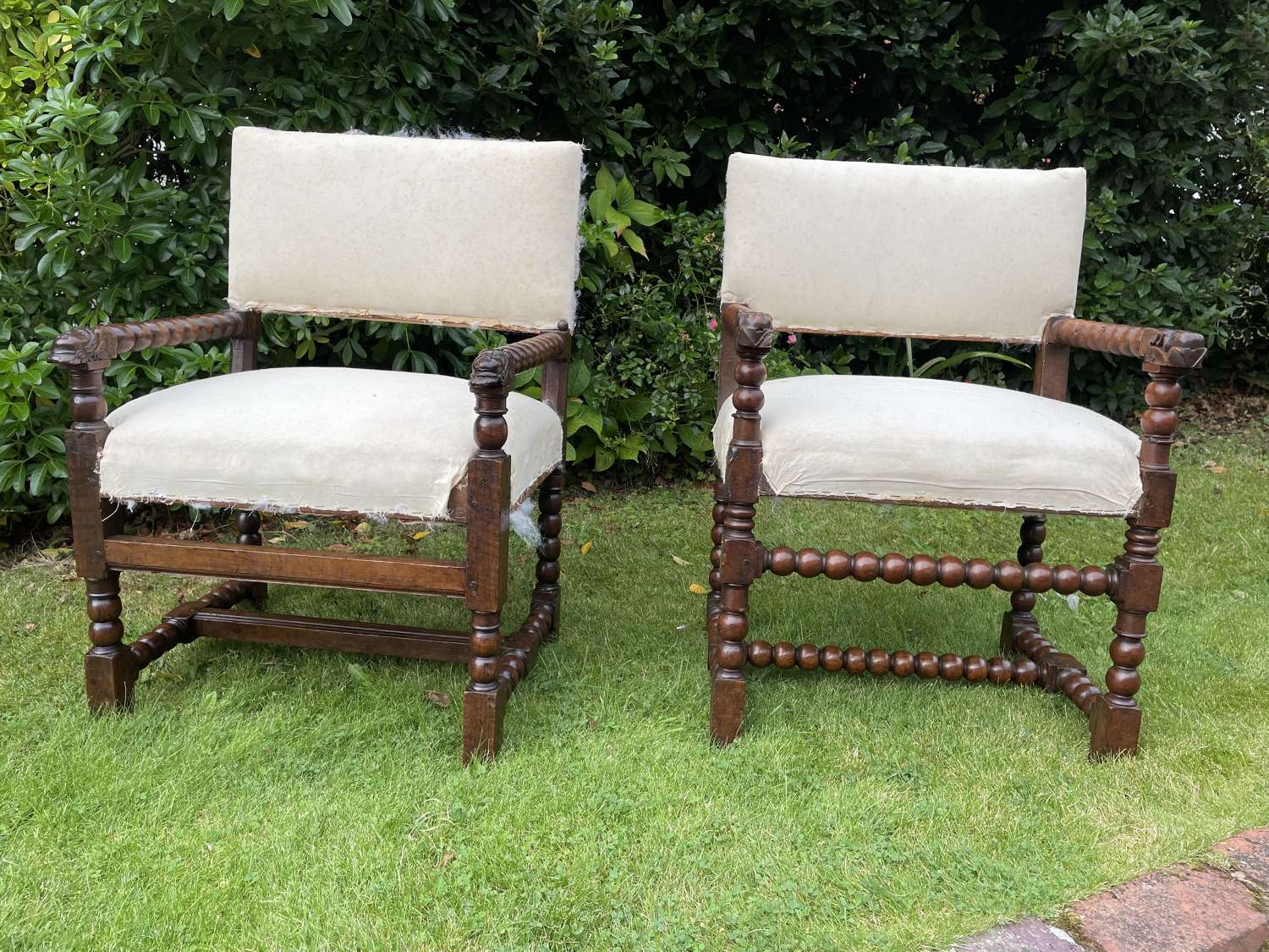 Pair of Walnut armchairs circa 1700