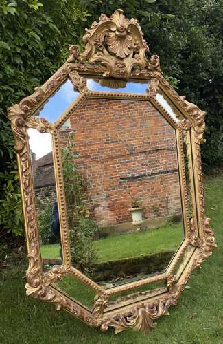 French gilt margin mirror