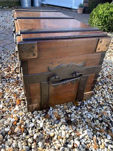 18th Century strap work strong box