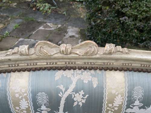 Small French painted sofa