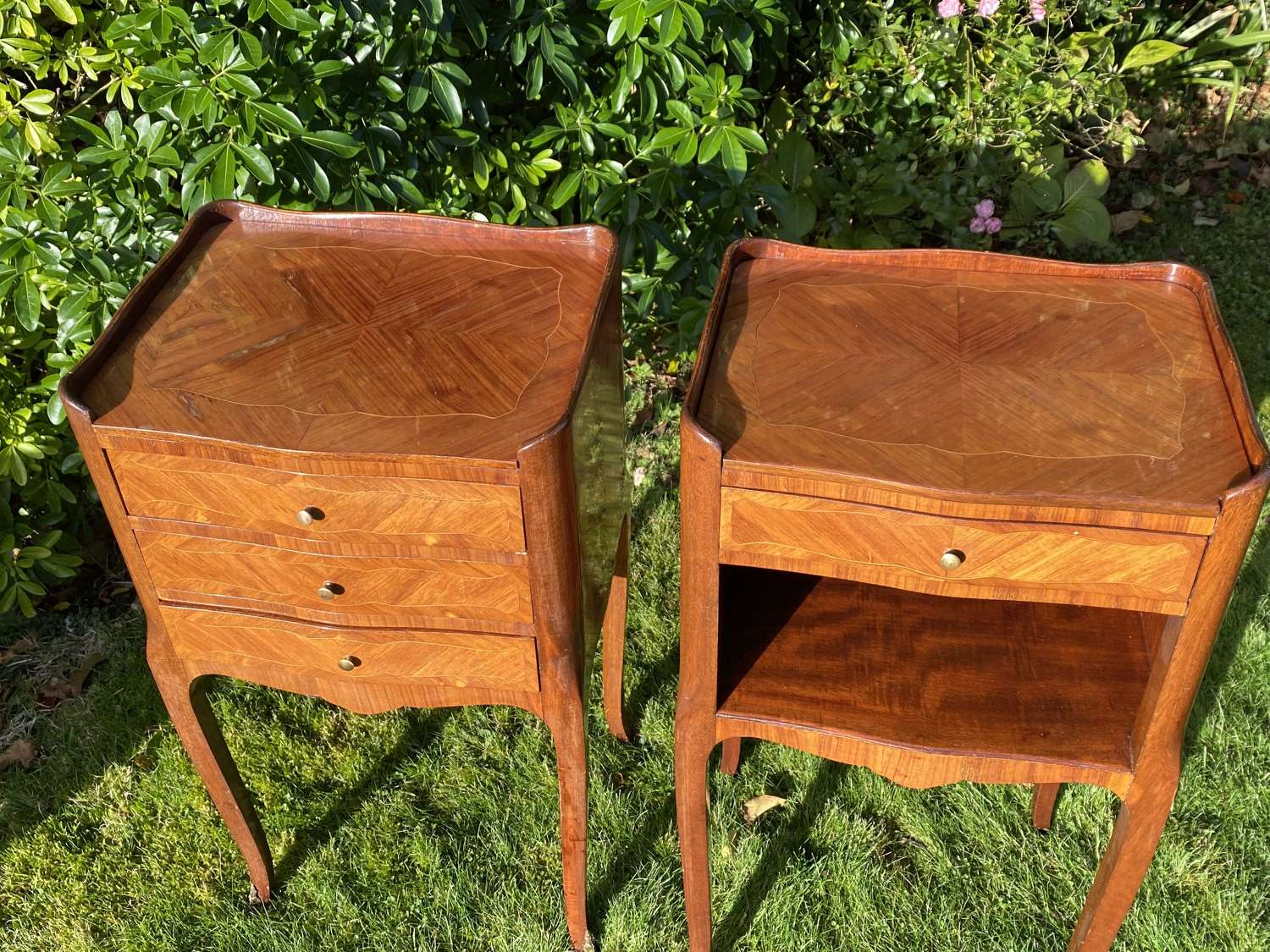Pair of French bedside tables