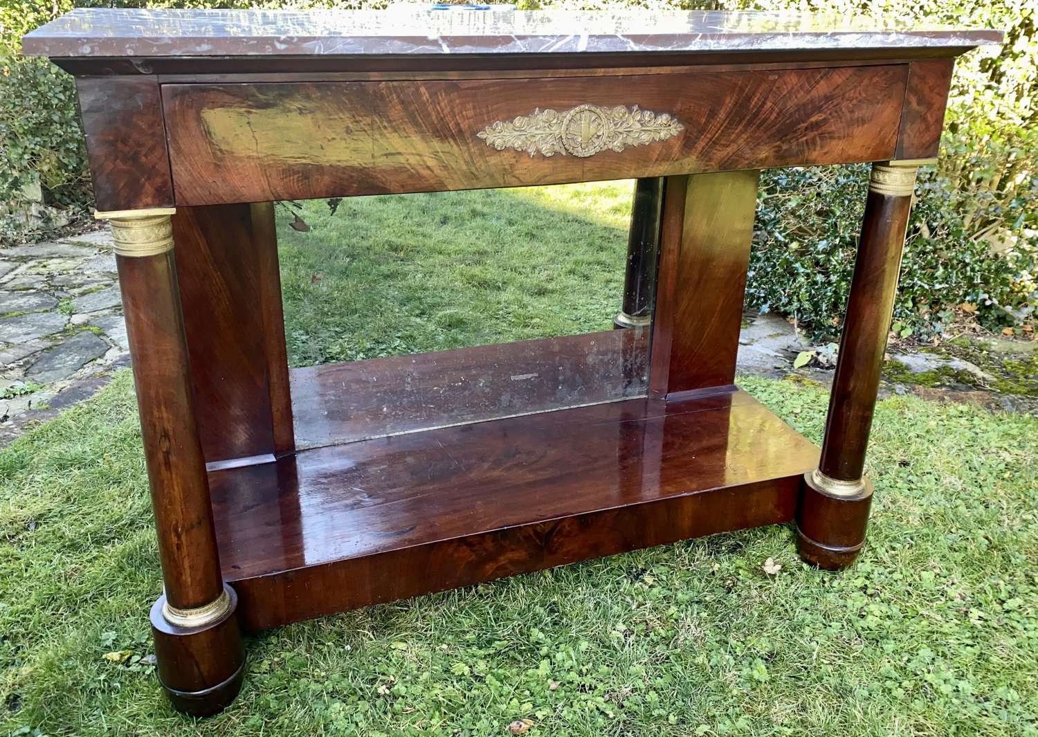French Empire console table