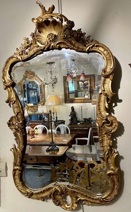 Rococo gilt mirror