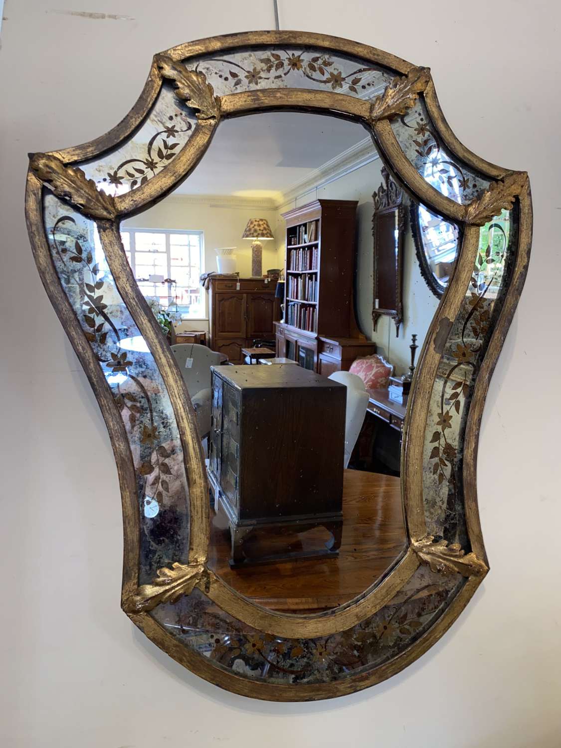 French mid century mirror