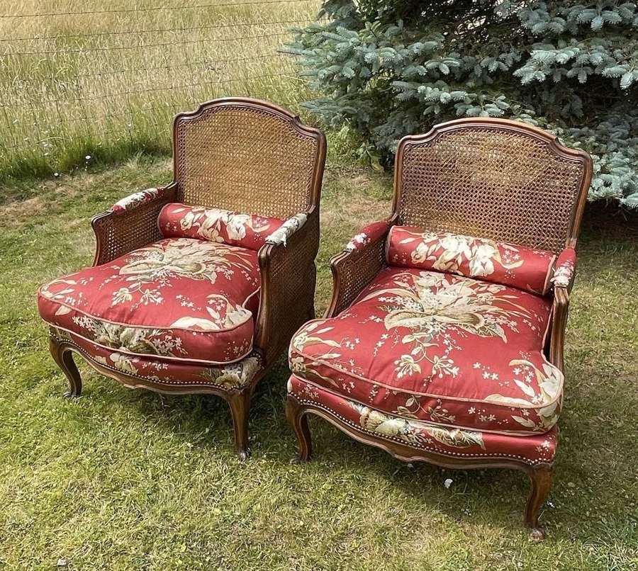 Louis xvi Style Bergere Armchairs