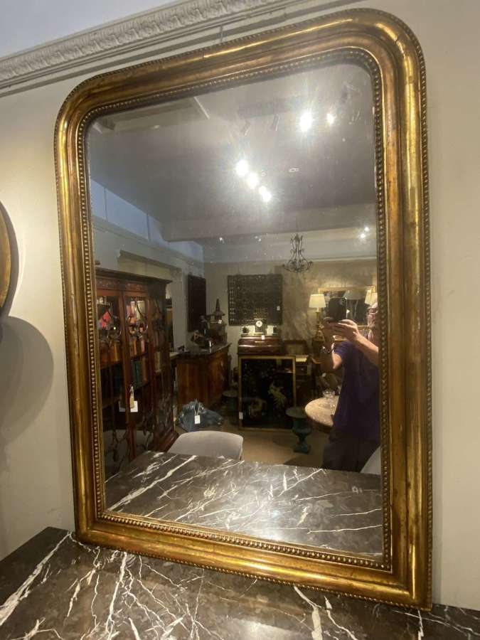 Large gilt Louis Philippe mirror
