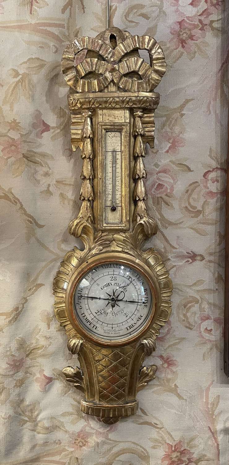 Period French Gilt Barometer