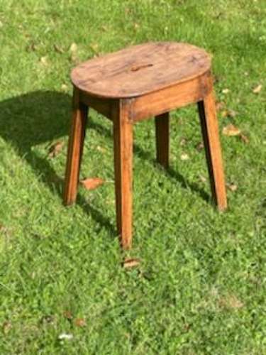 English Elm Joint Stool