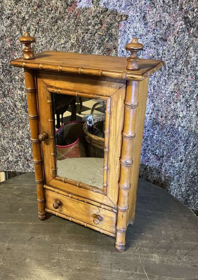 Miniature French Faux Bamboo Armoire