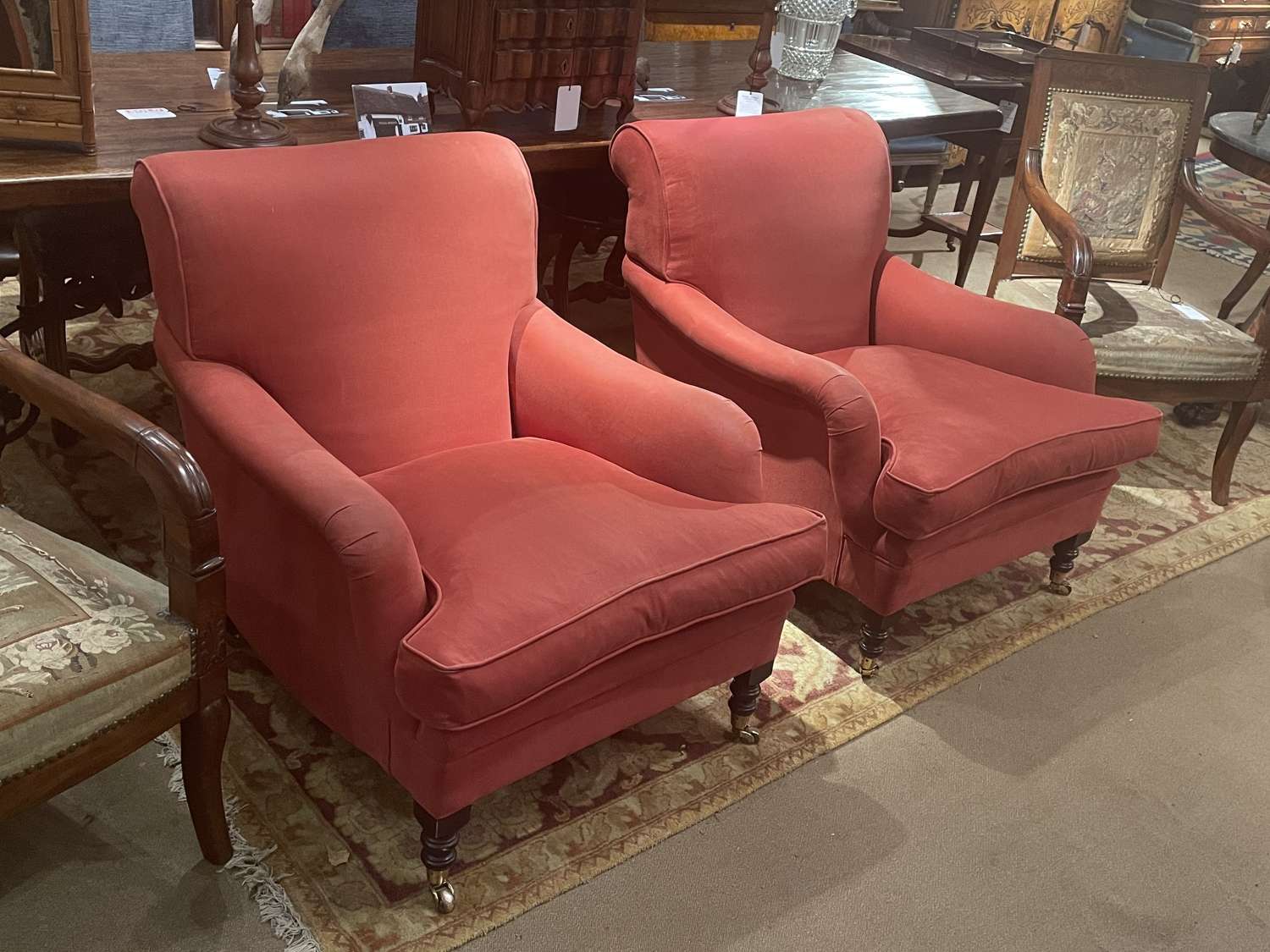 A Pair of a George Smith Armchairs