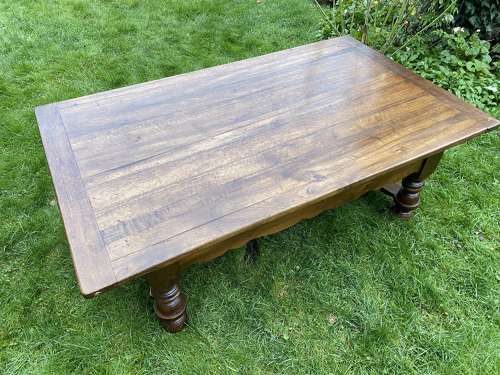Large walnut Alsace coffee table