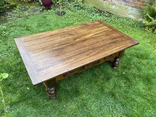 Large walnut Alsace coffee table