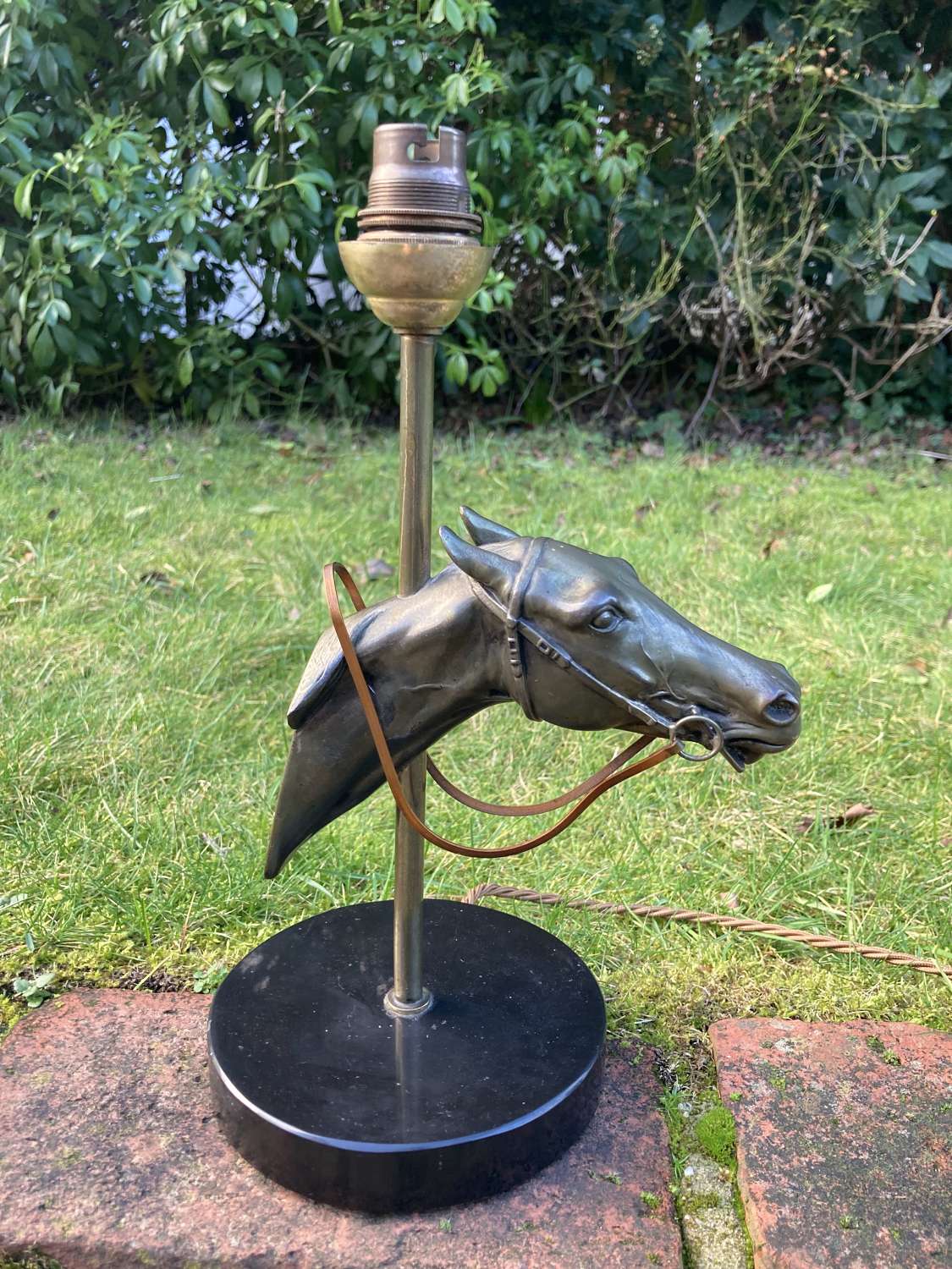 Bronze Horse Lamp