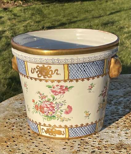 19th C Sevres / Samson Cachepot /Jardinier