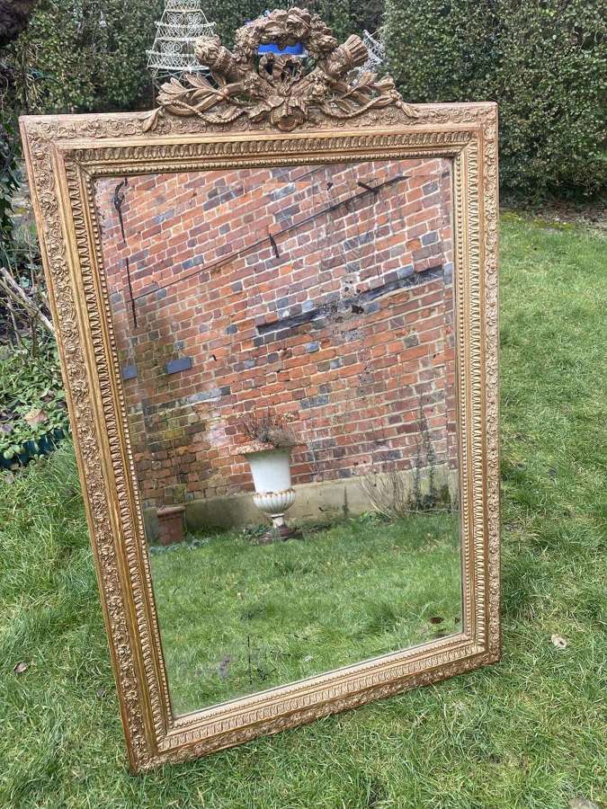 French gilt mirror