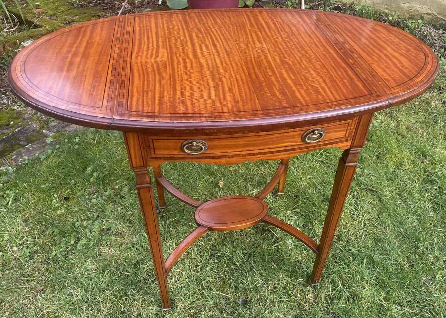 Warings small satinwood occasional table