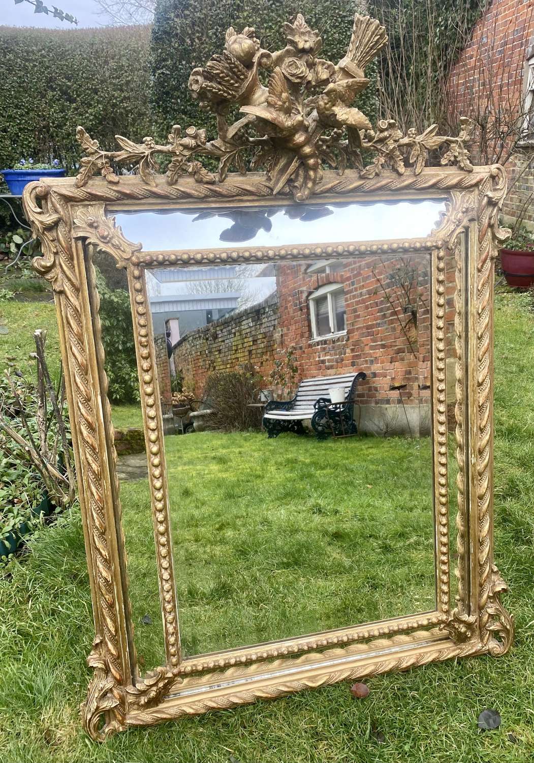 19th century margin mirror