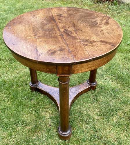 French Empire Gueridon in Walnut