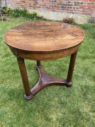 French Empire Gueridon in Walnut