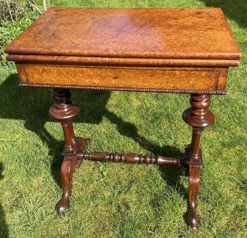Amboyna card or games table