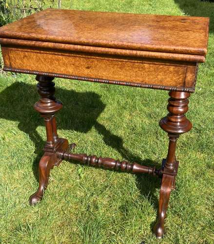 Amboyna card or games table