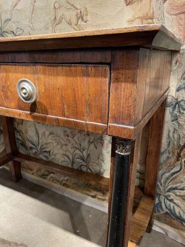 Italian Walnut Console Table