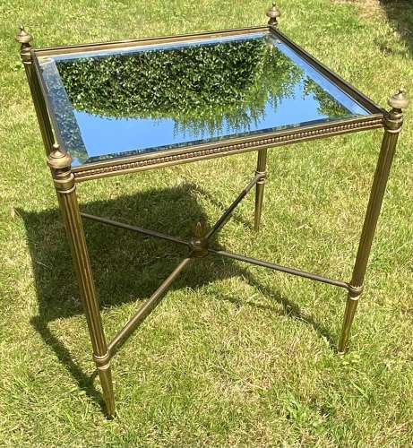 Mid century mirrored top drinks table
