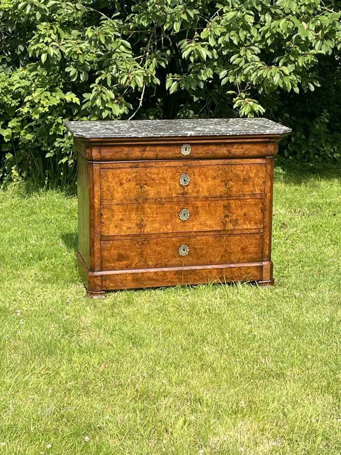 French Walnut 19th C Commode