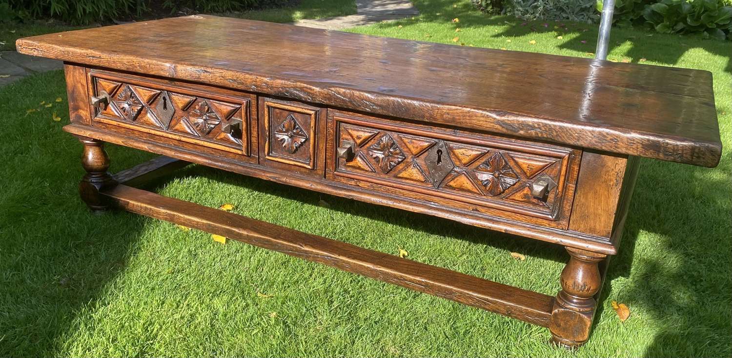 17th Century walnut coffee table