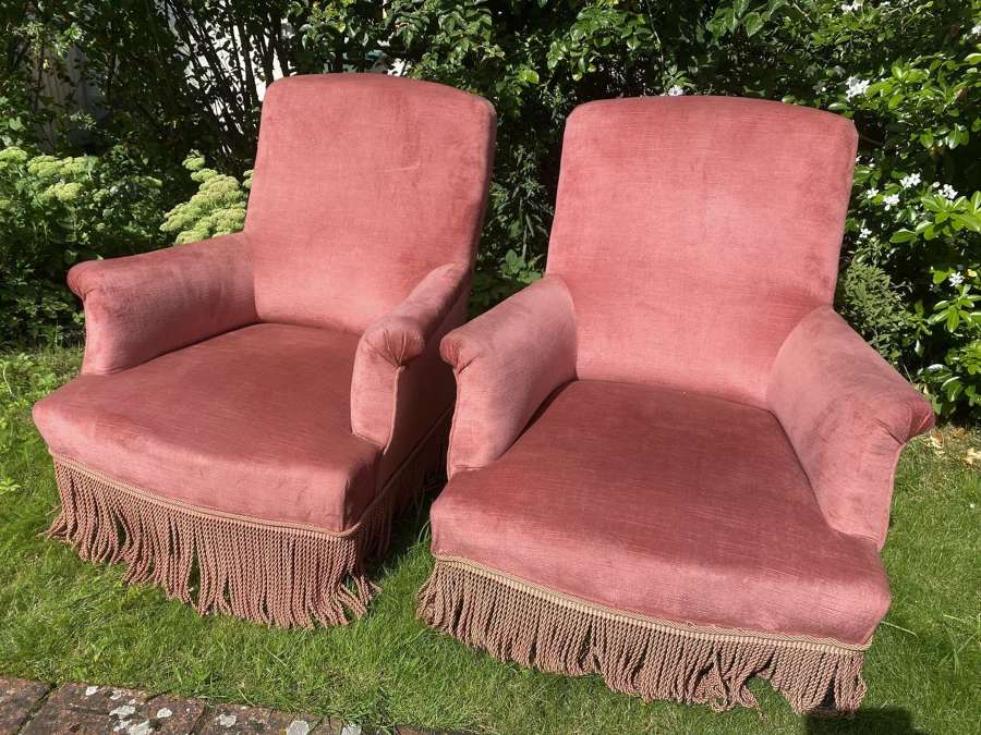 A Pair of French 19th Century armchairs
