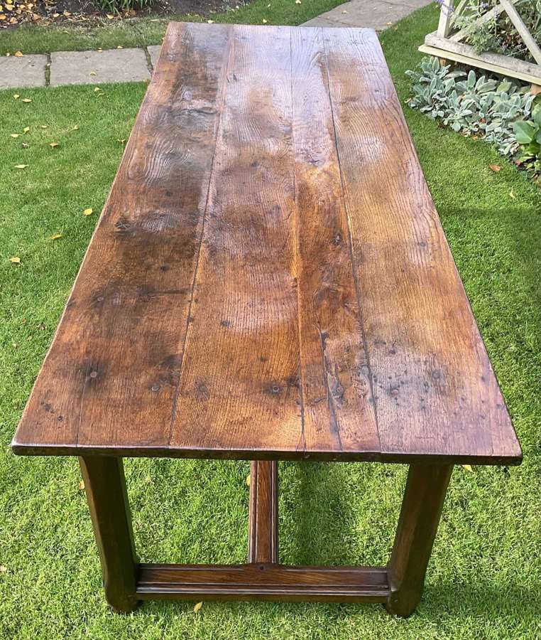 Large oak farmhouse table
