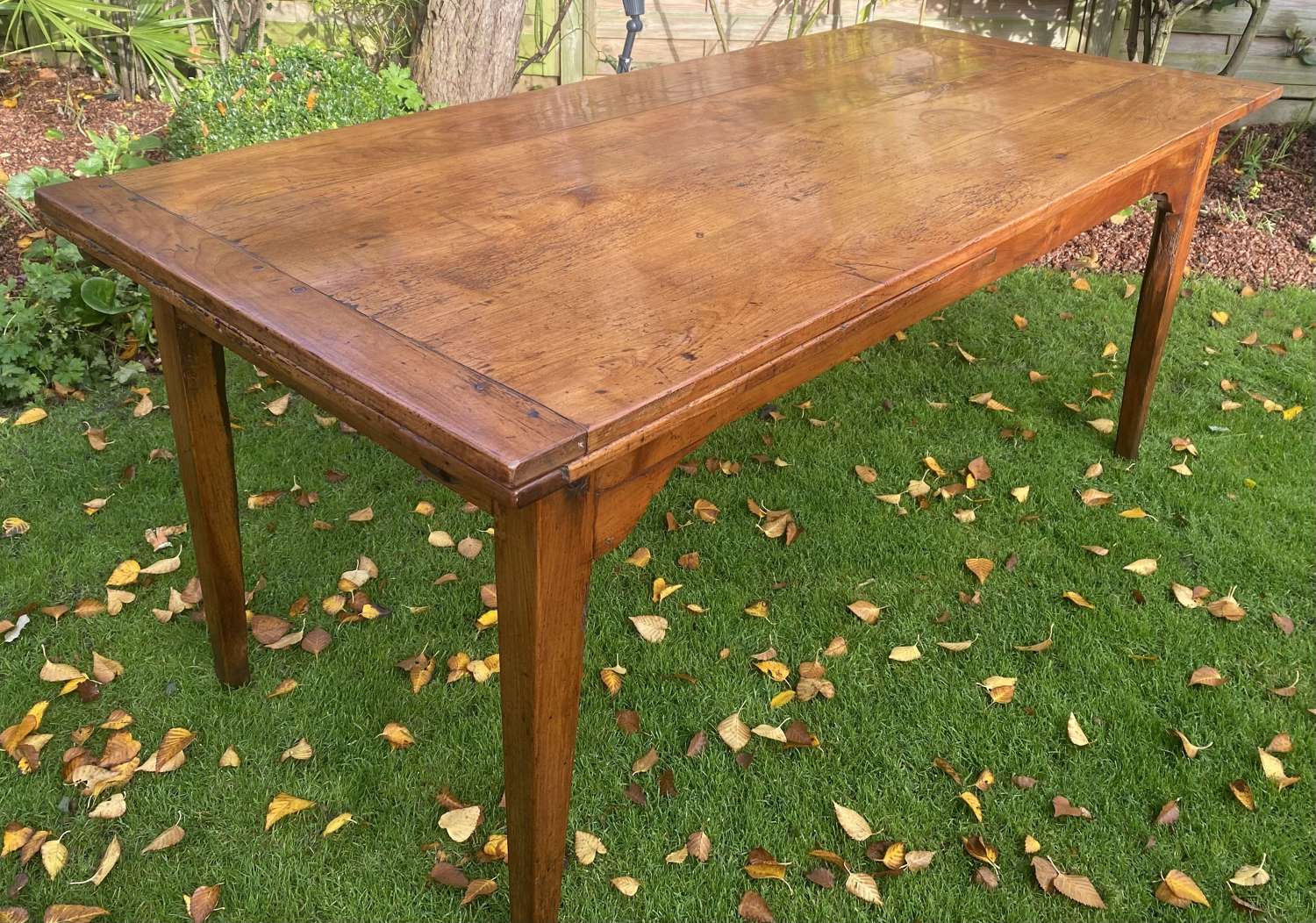 Cherrywood farmhouse table with extension