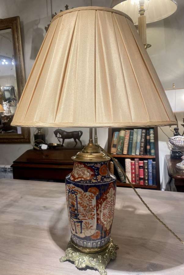 19th Century Imari lamp