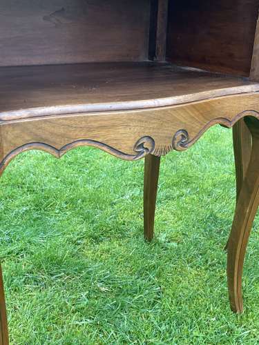 Pair Of French Walnut Bedside Tables