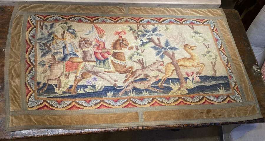 Early French needlepoint panel