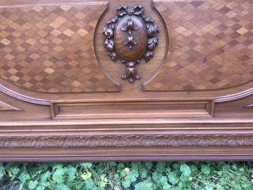 French Walnut Henry II Bed