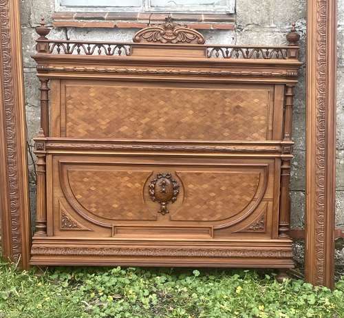 French Walnut Henry II Bed