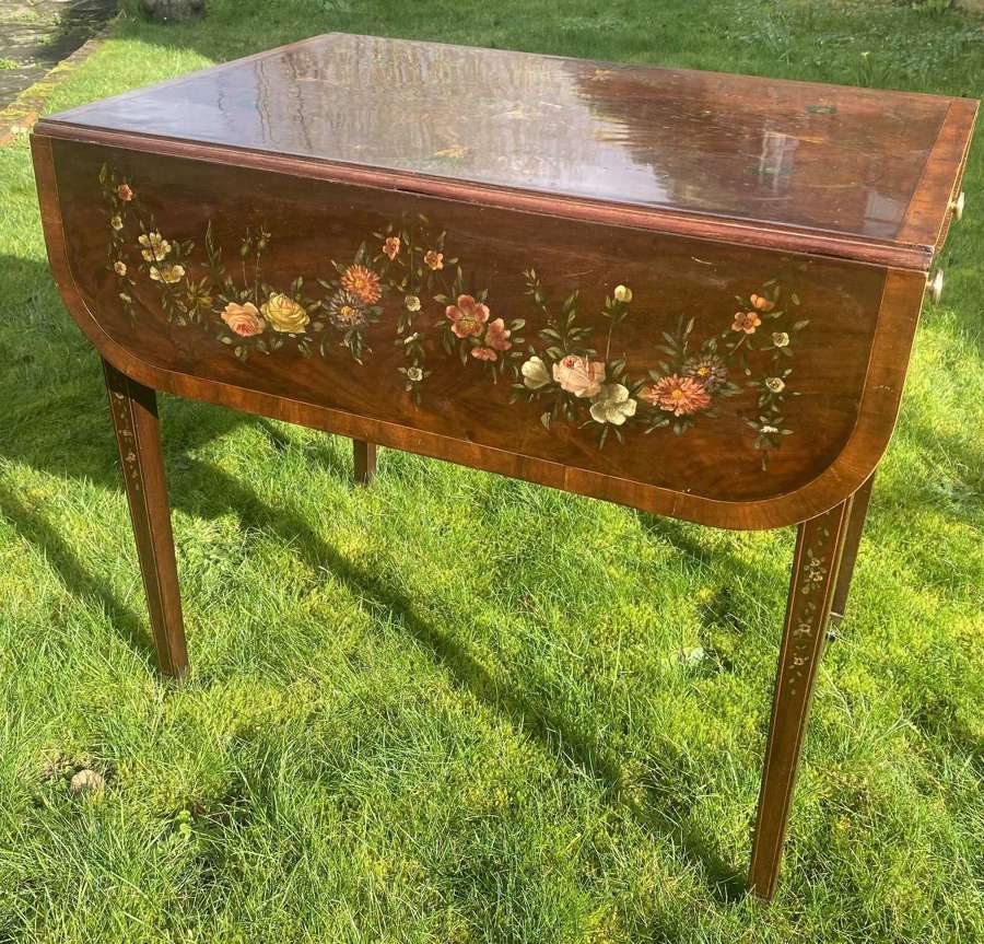 19th Century painted Pembroke table