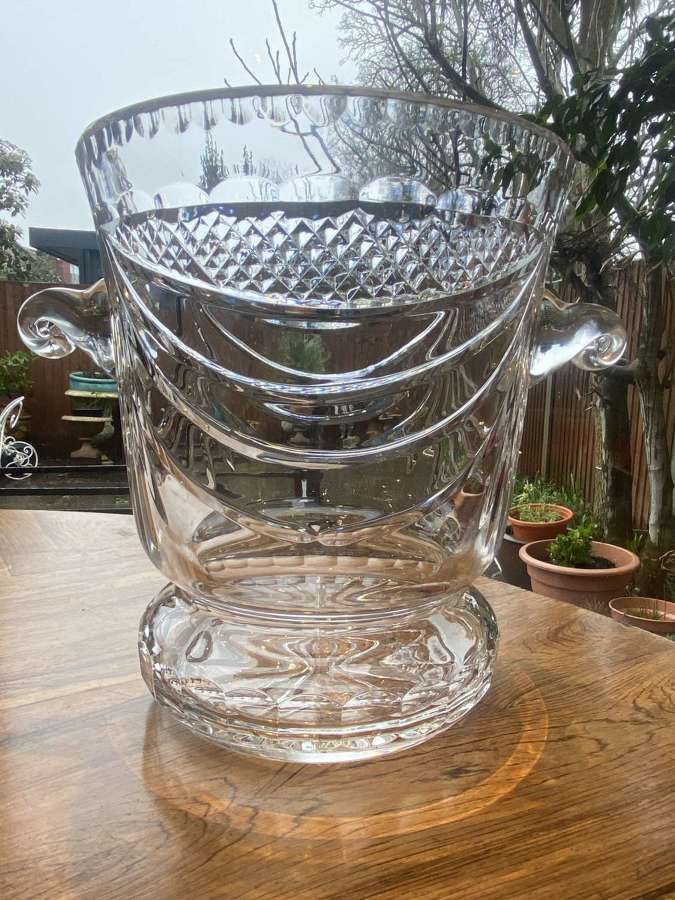 Large lead crystal champagne bucket